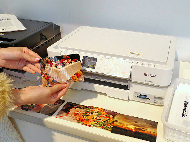 <b>撮影した写真はLサイズのプリントで持ち帰ることができる</b>