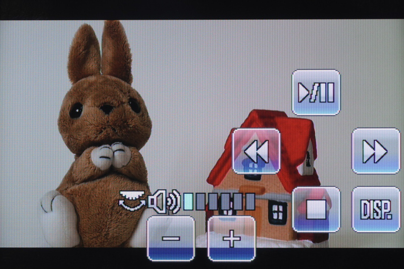 <b>動画再生中の画面</b>