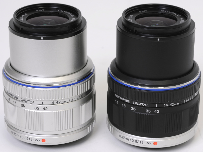 <b>カラーは引き続きシルバー（左）とブラックの2色を用意。シルバーはE-PL1sホワイトに同梱</b>