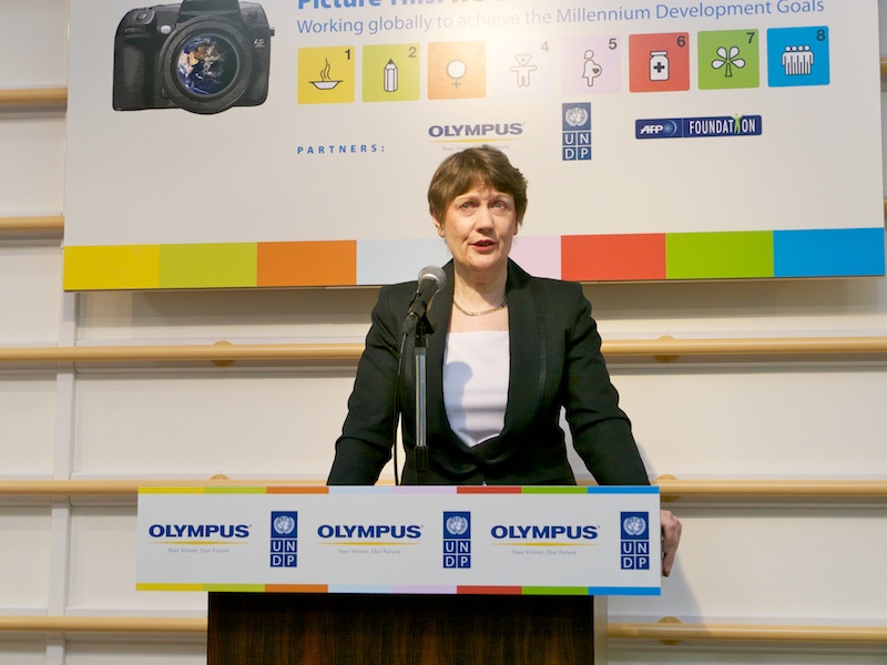<b>UNDP総裁のヘレン・クラーク氏</b>