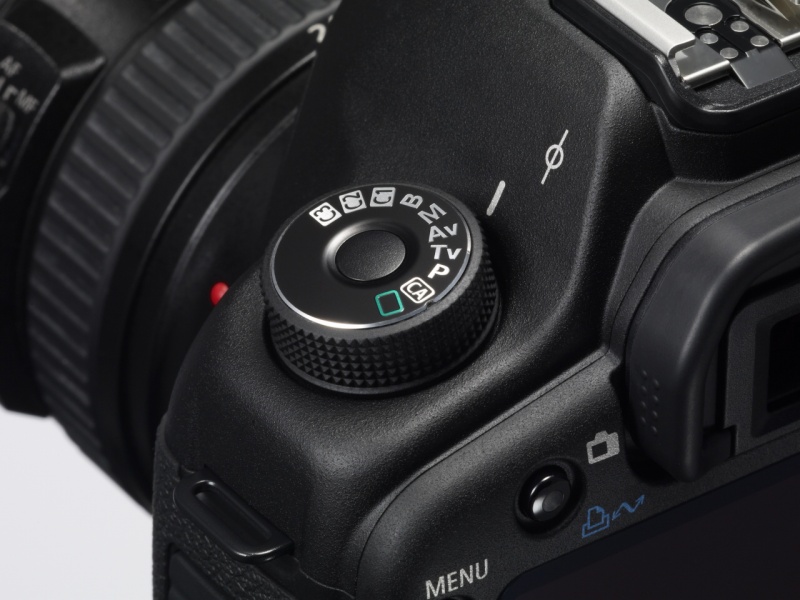 <b>改造後のモードダイヤル（EOS 5D Mark II）</b>