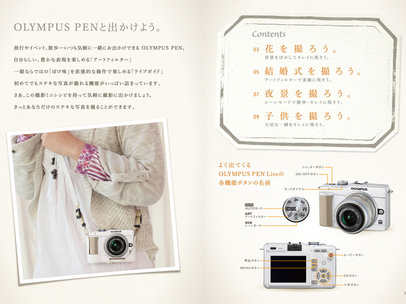 <b>撮影ミニレシピ・内容の一例</b>