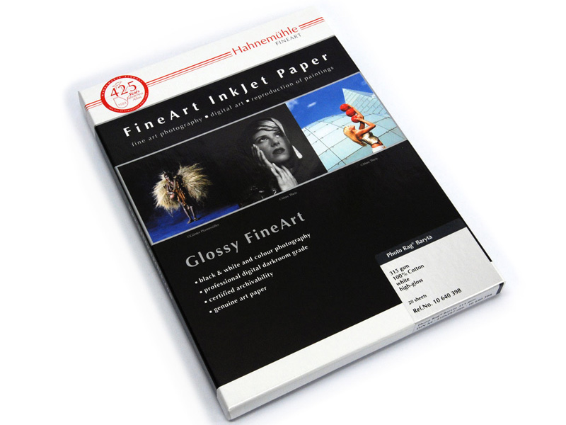 <b>ハーネミューレ社製品のひとつ「フォトラグ・バライタペーパー」</b>