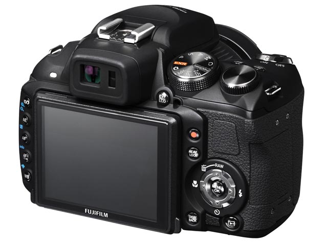 <b>FinePix HS20EXRの背面</b>