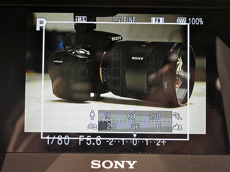 <b>4:3のフレームを表示したところ</b>