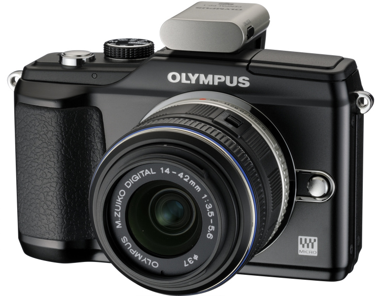 <b>PENPAL PP-1をE-PL2に装着したところ</b>