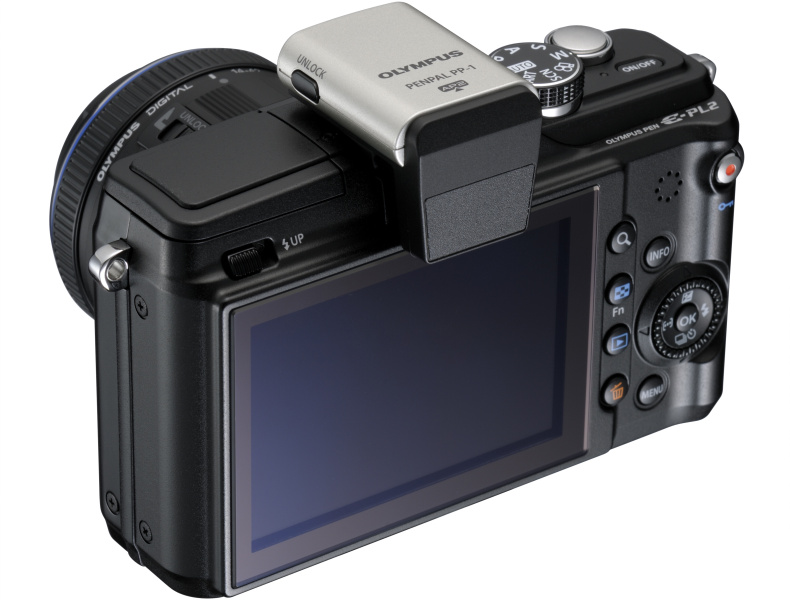 <b>PENPAL PP-1をE-PL2に装着したところ</b>