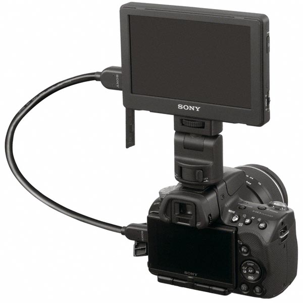 <b>α55への装着例</b>