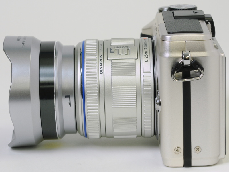 <b>フィッシュアイコンバーター「FCON-P01」の装着例</b>