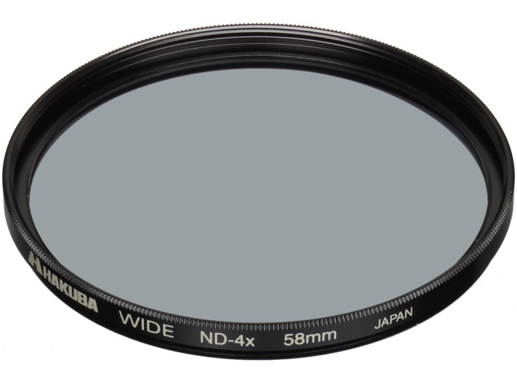 <b>ワイドNDフィルター4X（58mm径）</b>
