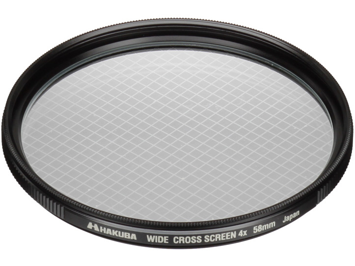<b>ワイドクロススクリーンフィルター4X（58mm径）</b>