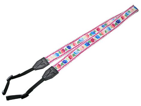 <b>チロリアンストラップ30フラワーホワイト（ロングタイプUNX-5903）</b>