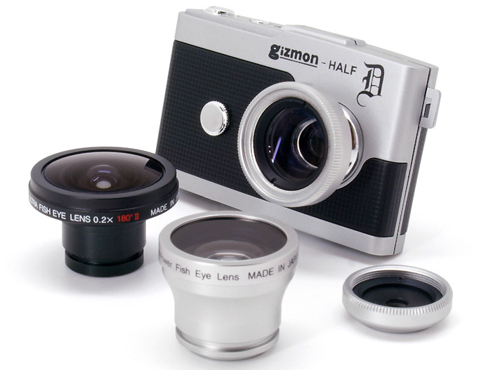 <b>別売のGIZMONレンズシリーズをマグネットで装着可能</b>