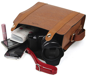 <b>NEX-5などを収納したところ</b>