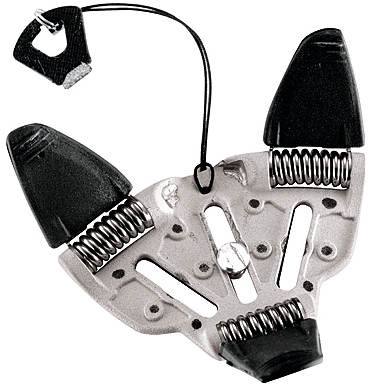 <b>MP3の裏面。非使用時は脚を内側に折り畳む</b>