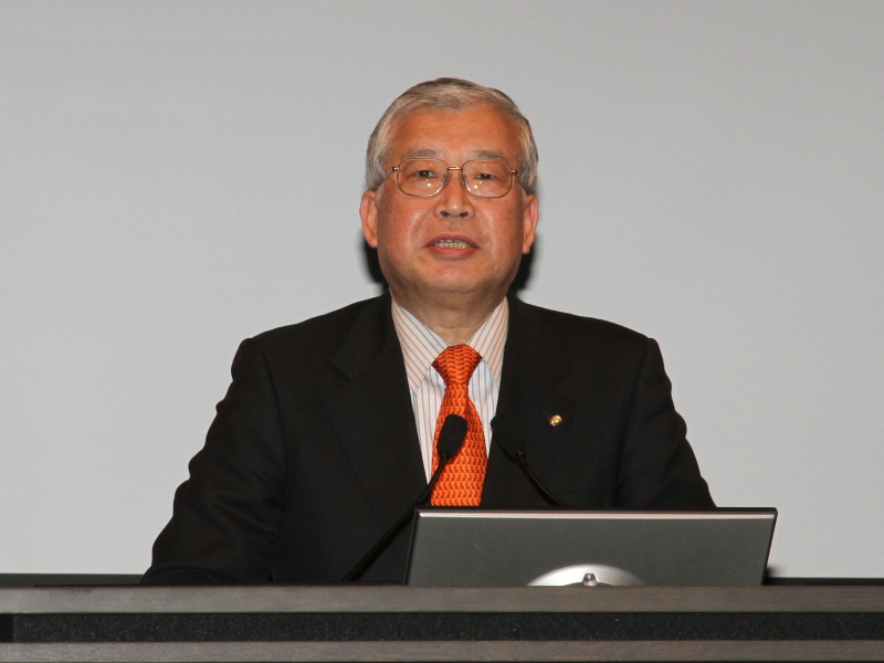 <b>キヤノンマーケティングジャパン代表取締役社長の川崎正己氏</b>