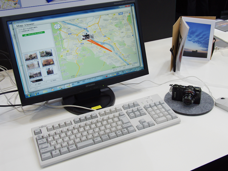 <b>GPS機能のデモを実施していた</b>