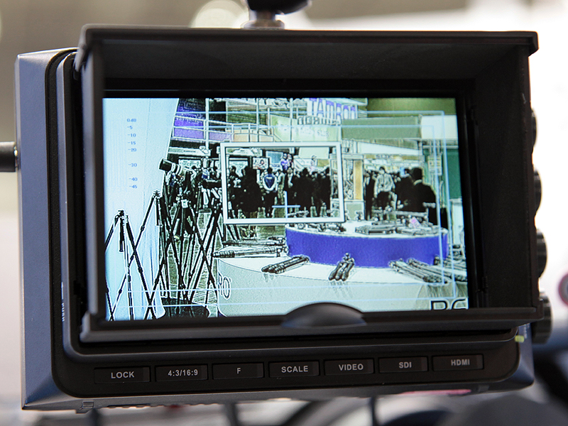 <b>5D Mateシリーズ。ピーキング表示（白色）を行なったところ</b>