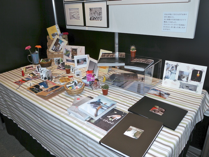 <b>フォトブックを提案するコーナーも</b>