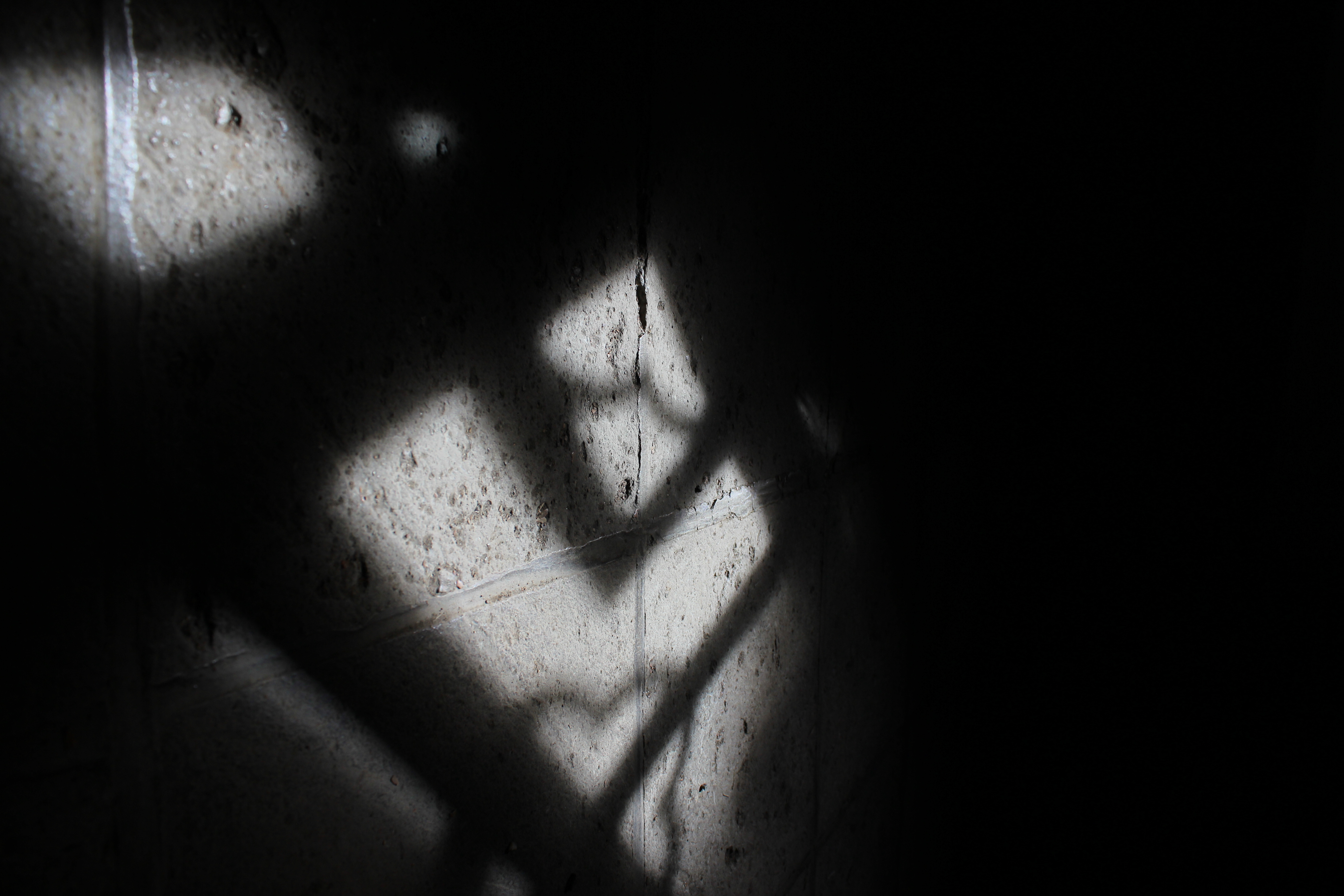 <b>窓の格子の影が落ちる床を低いアングルから撮った。ライブビュー＋バリアングル液晶モニターはやっぱり便利。EOS Kiss X5 / EF-S 18-55mm F3.5-5.6 IS II / 5,184×3,456 / 絞り優先AE / 1/125秒 / F6.3 / -1.3EV / ISOオート（ISO100） / WB:オート / 18mm</b>