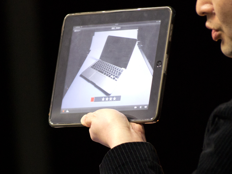 <b>キャプチャーバイロットで、iPadにプレビューを表示したところ</b>