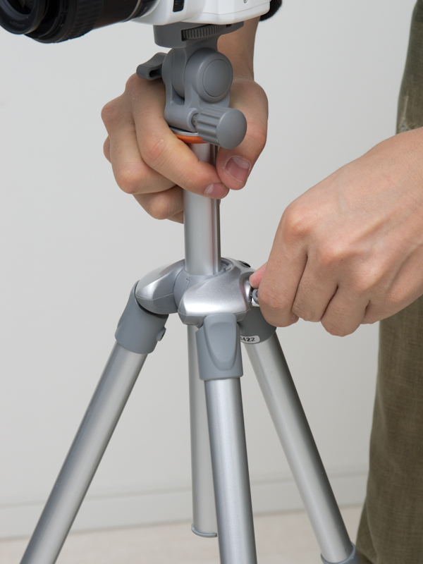 <b>センターコラムを下げているところ</b>