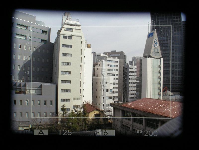 <b>OVF時のファインダー</b>