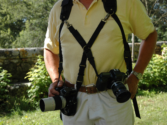 <b>アクティブストラップ サファリに装着したところ</b>