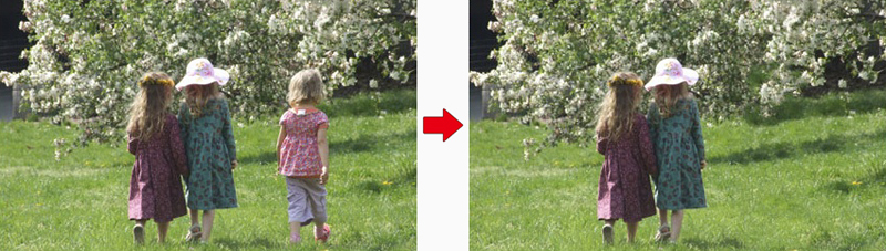 <b>人物を消去した例</b>