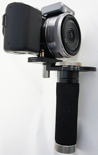 <b>カメラを装着したところ</b>