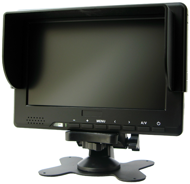 <b>付属のサンシェードを装着したところ</b>