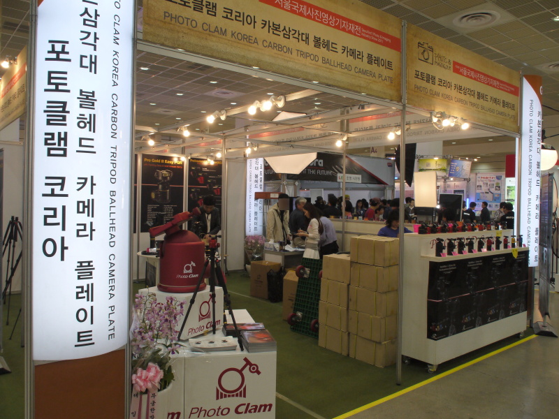 <b>フォトクラムのブース。日本では近代インターナショナルが取り扱っている</b>