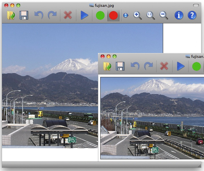 <b>前景を残して背景を大きく見せたところ</b>