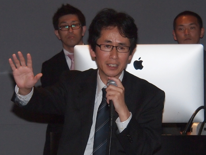 <b>オリンパスイメージングSLR商品企画部長の杉田幸彦氏</b>