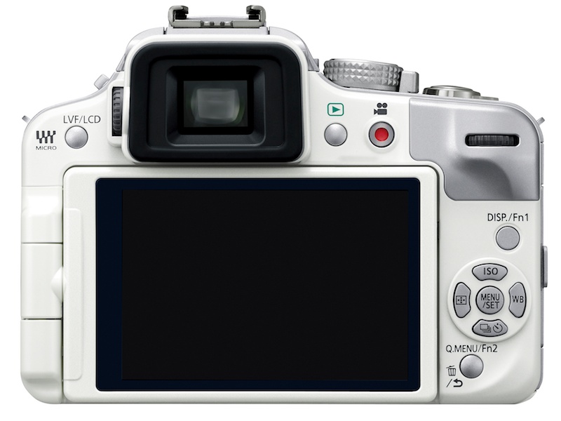 <b>LUMIX DMC-G3（シェルホワイト）背面</b>