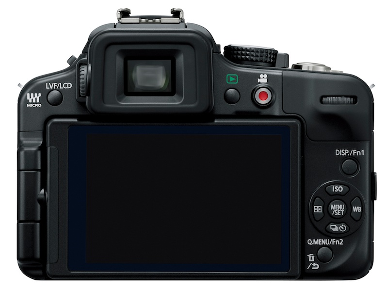 <b>LUMIX DMC-G3（エスプリブラック）背面</b>