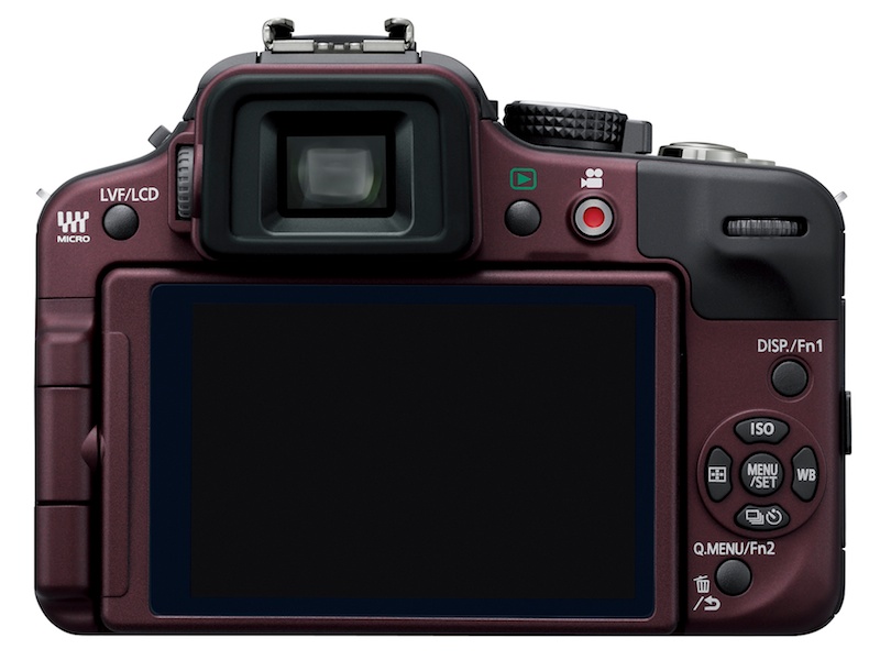 <b>LUMIX DMC-G3（センシュアルブラウン）背面</b>