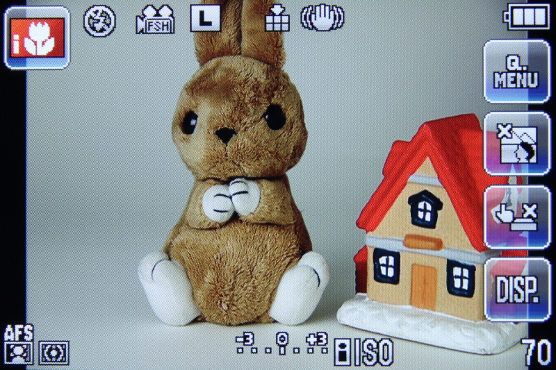 <b>撮影画面（インテリジェントオートプラス）</b>