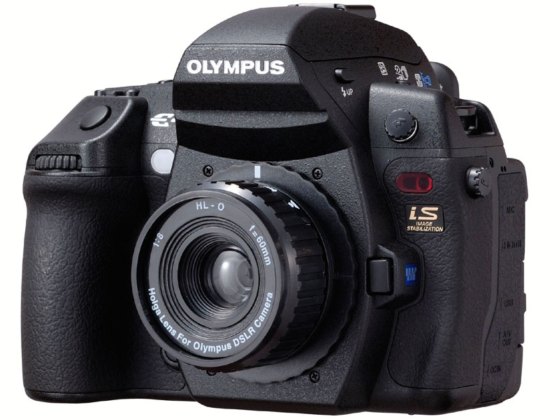 <b>「HL-O」（オリンパスEシリーズ用）の装着例</b>