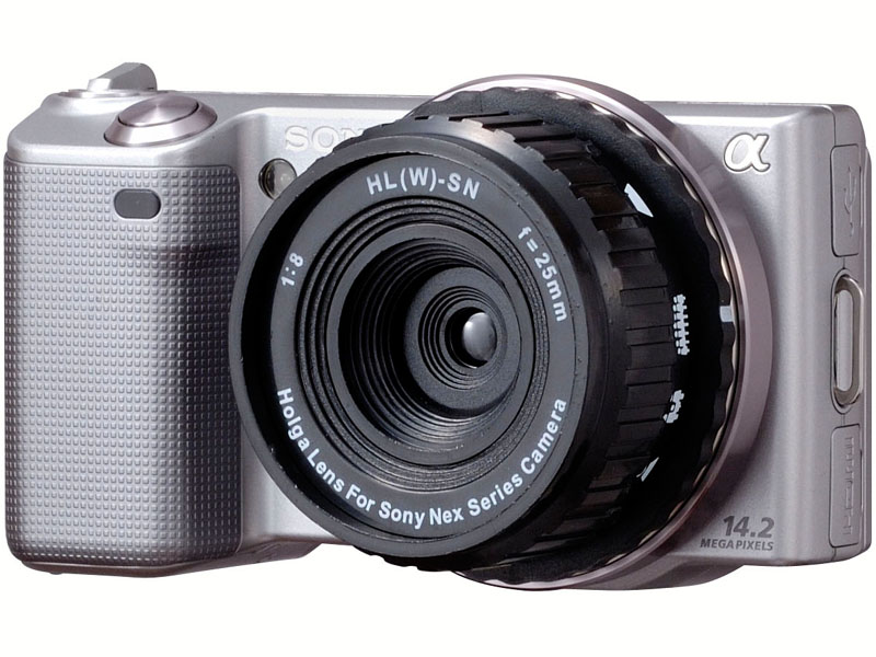 <b>「HL（W）-SN」（ソニーNEX用）の装着例</b>