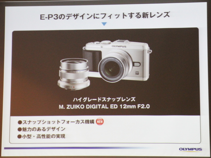 <b>「ハイグレードスナップレンズ」を謳うM.ZUIKO DIGITAL ED 12mm F2</b>