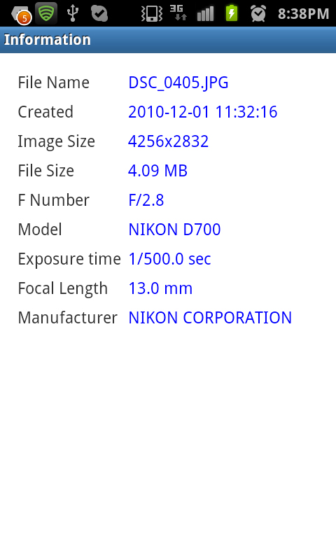 <b>EXIF情報の一部も参照できる</b>