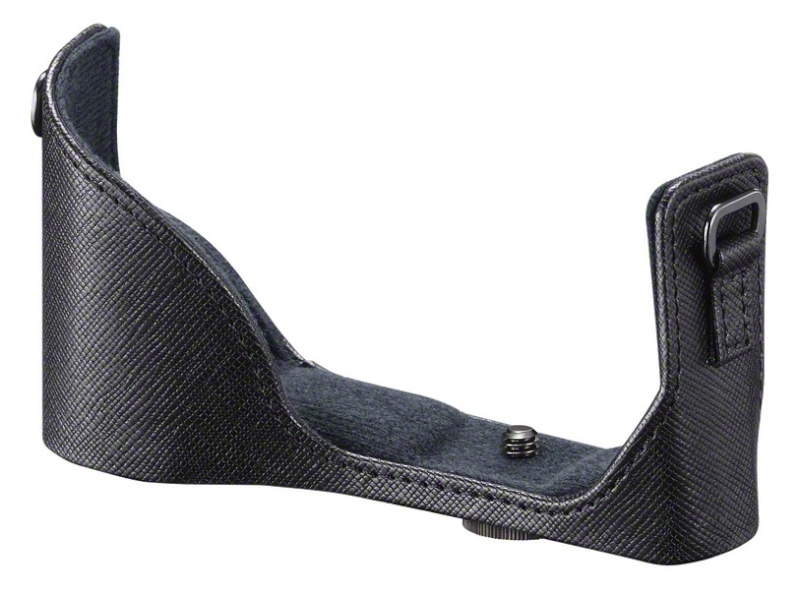 <b>NEX-5N用ボディケース「LCS-EB50」発売は9月9日。価格は4,200円。左からブラック、ブラウン</b>