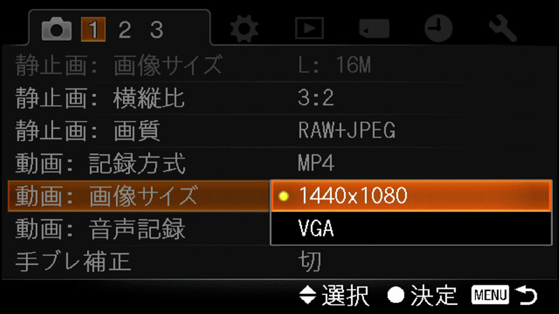 <b>AVCHCは1,920×1,080ピクセル/60i（センサー出力は30p）、MPEG-4は1,440×1,080/30pとVGA</b>