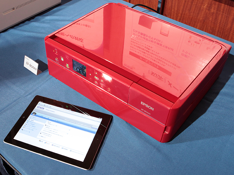 <b>会場ではiPadからプリントするデモを行なっていた</b>