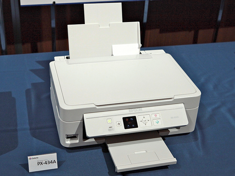 <b>PX-434A（11月中旬発売。1万円台後半）。無線LAN機能を搭載した4色モデル</b>