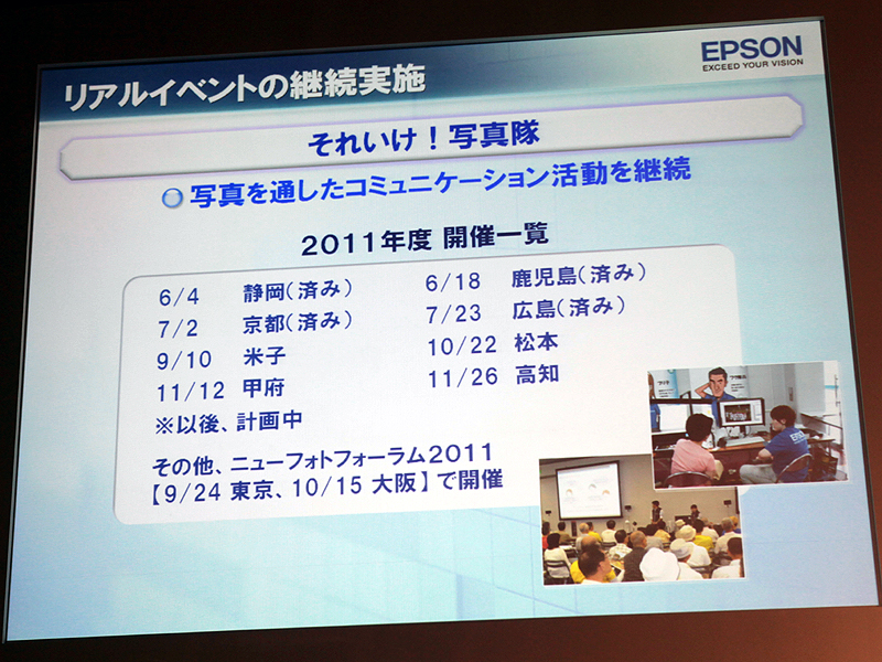 <b>体験イベント「それいけ! 写真隊」は今後、米子、松本、甲府、高知を回る</b>