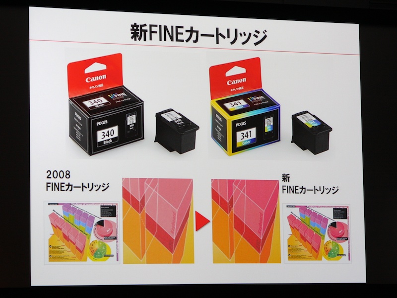 <b>新FINEカートリッジを採用</b>