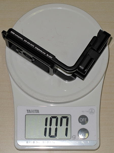 <b>実測重量は107gだった</b>