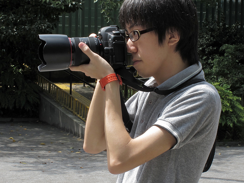 <b>そのまま構えることができる</b>